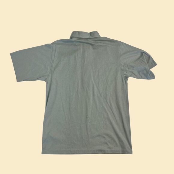 Vintage 70s/80s polo Cross Creek shirt, seafoam green USA-made cotton mens top - Picture 7 of 7
